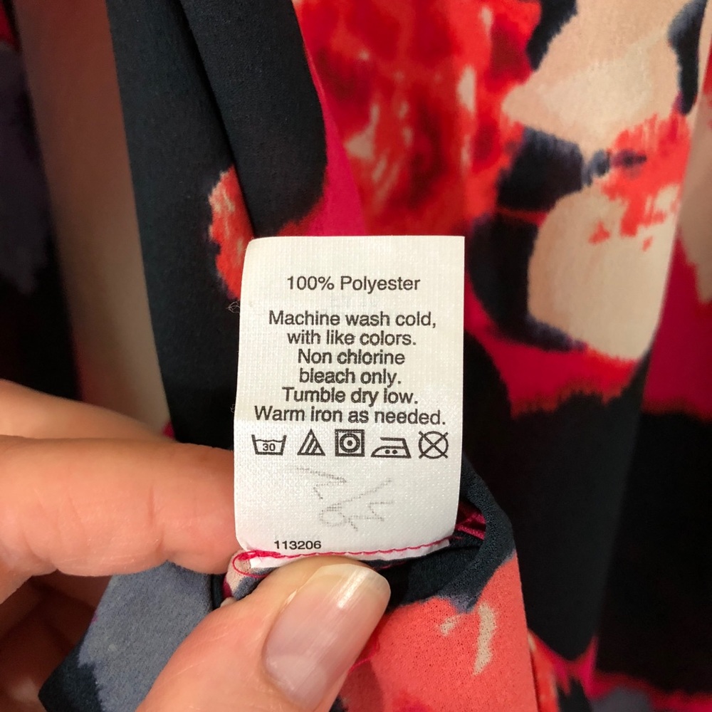 CLOSEOUT \J. Crew Factory\• Printed Henley Blouse - Picture 7 of 7